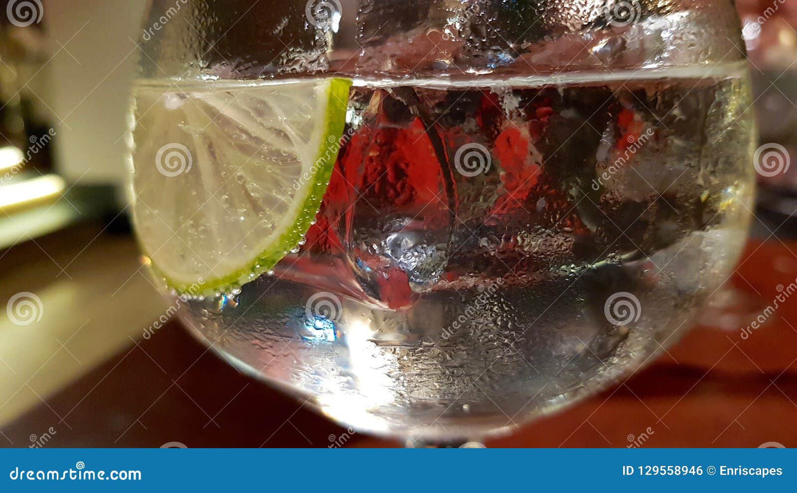 Gin and Tonic in Macro View Stock Photo Image of tonic, beverage