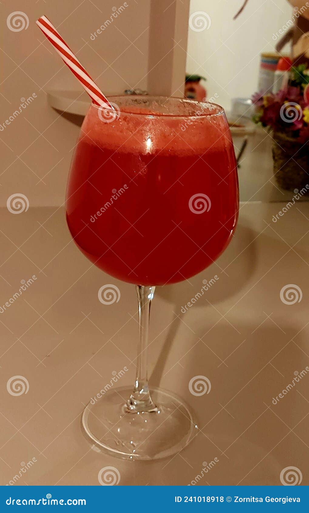 Gin with Tonic and Watermelon at Home Stock Photo Image of food