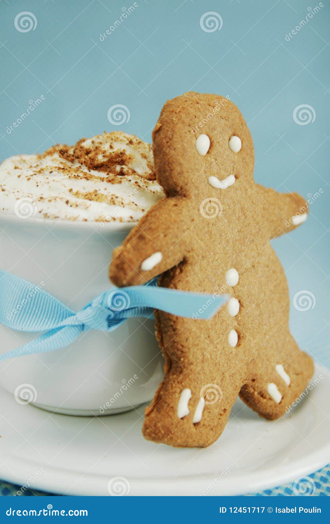 Ginger Bread and Hot Chocolate Stock Image Image of sugar, smiling