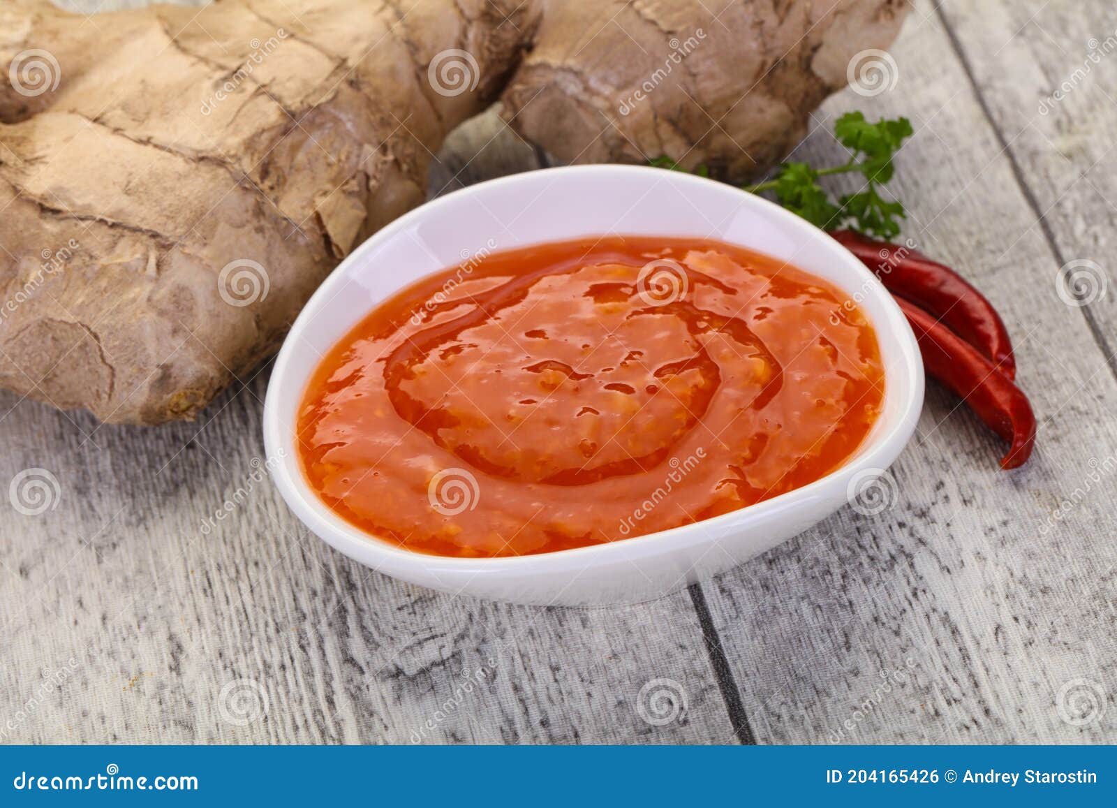 Ginger chili sauce stock photo. Image of pepper, healthy 204165426