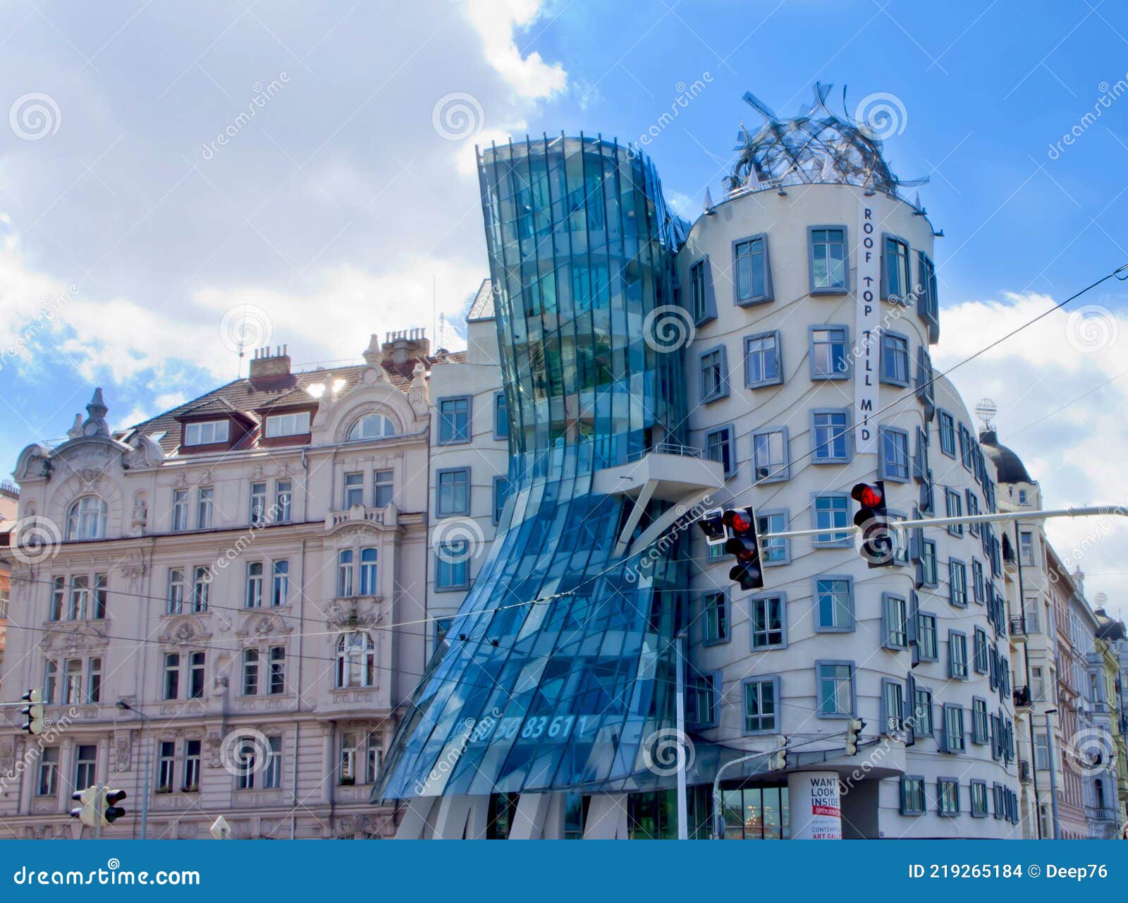 Ginger and Fred Structure in Prague in Czech Republic Editorial Stock