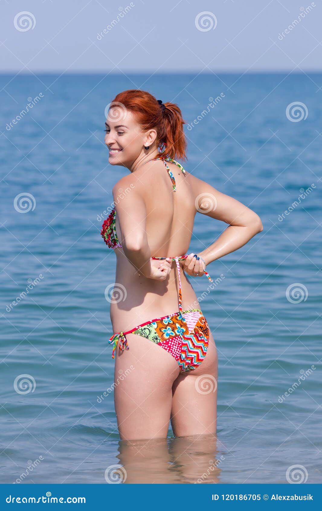 Redhead Girl Bikini