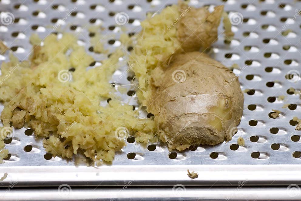 Ginger and grater stock image. Image of chinese, asia 14280181