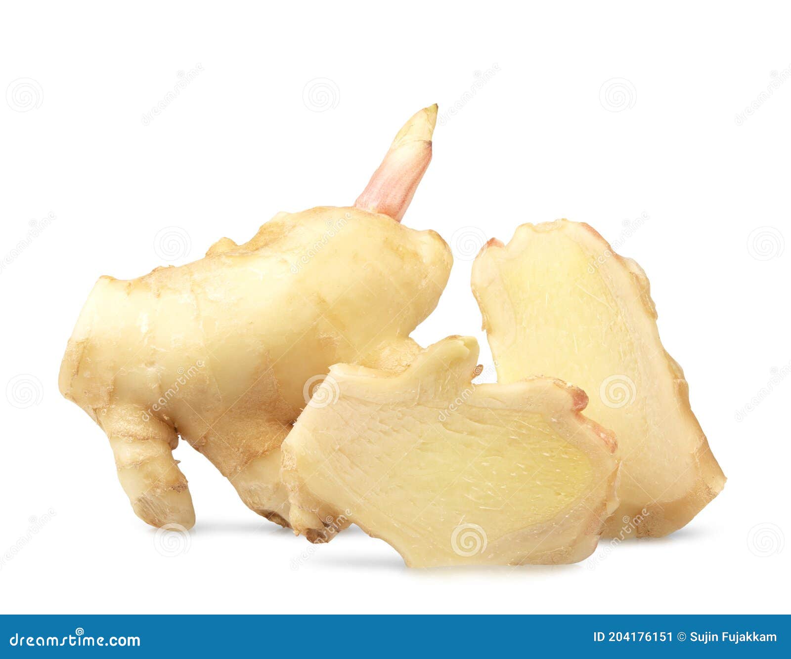 Ginger Isolated on White Background Stock Image Image of ingredient