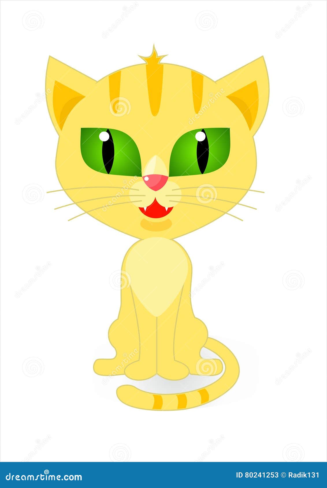 Ginger kitten image stock vector. Illustration of tabby 80241253