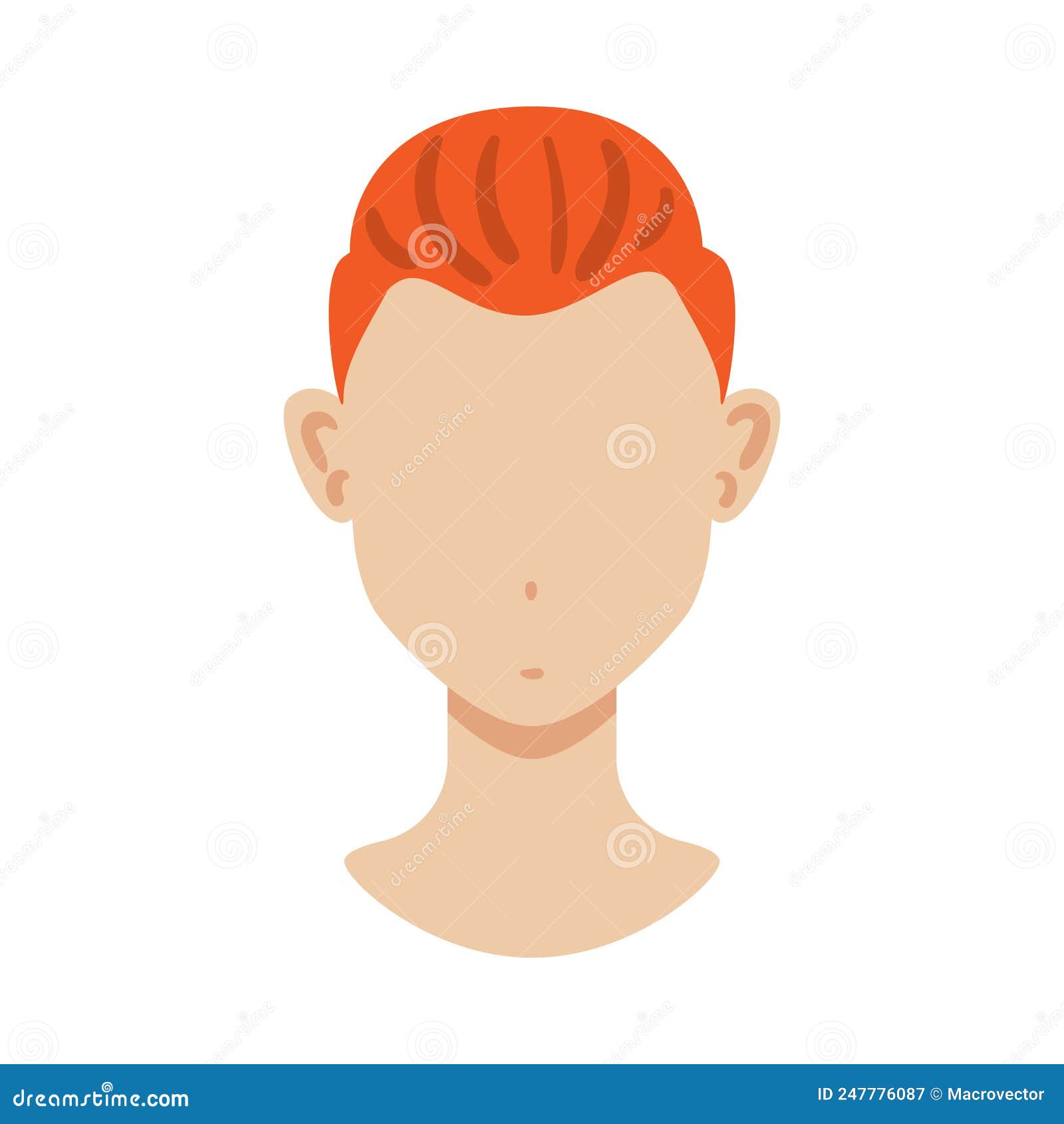 Ginger Male Haircut Composition Stock Vector - Illustration of fashion ...