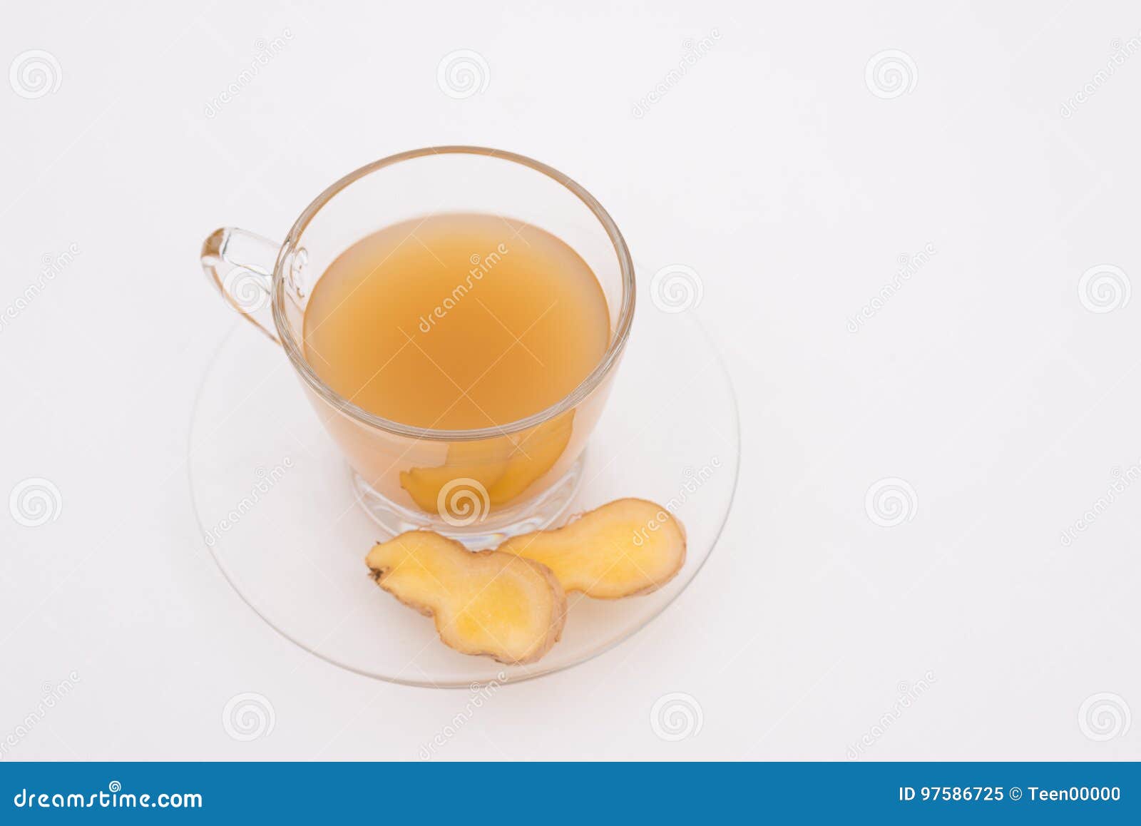 Ginger Tea from Ground Ginger and Honey Stock Image Image of object