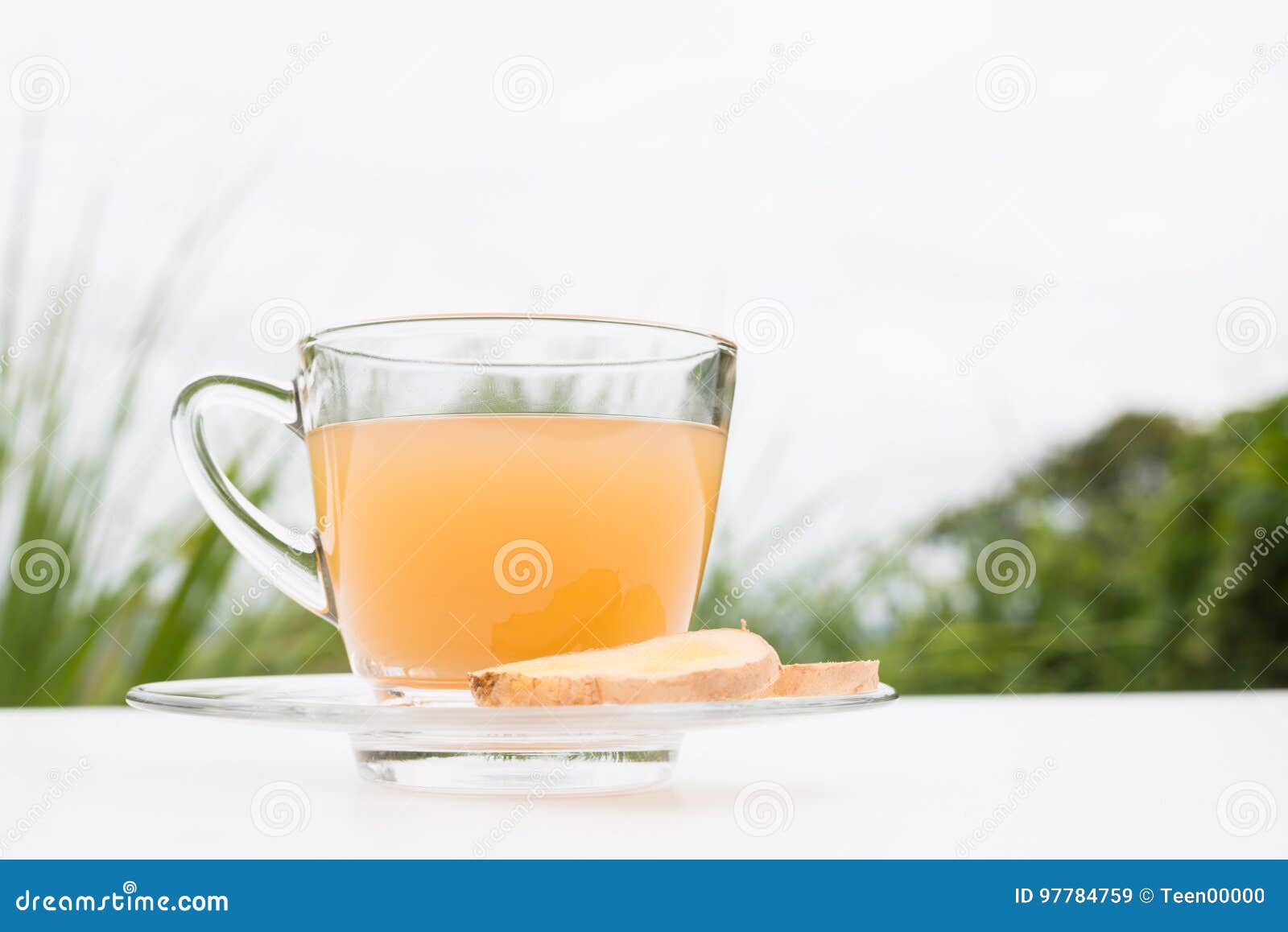 Ginger Tea from Ground Ginger and Honey Stock Image Image of