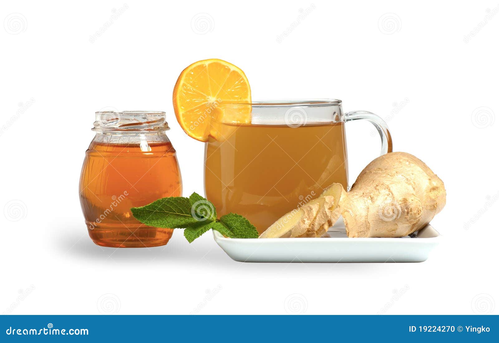 Ginger tea with honey stock photo. Image of brown, dish 19224270