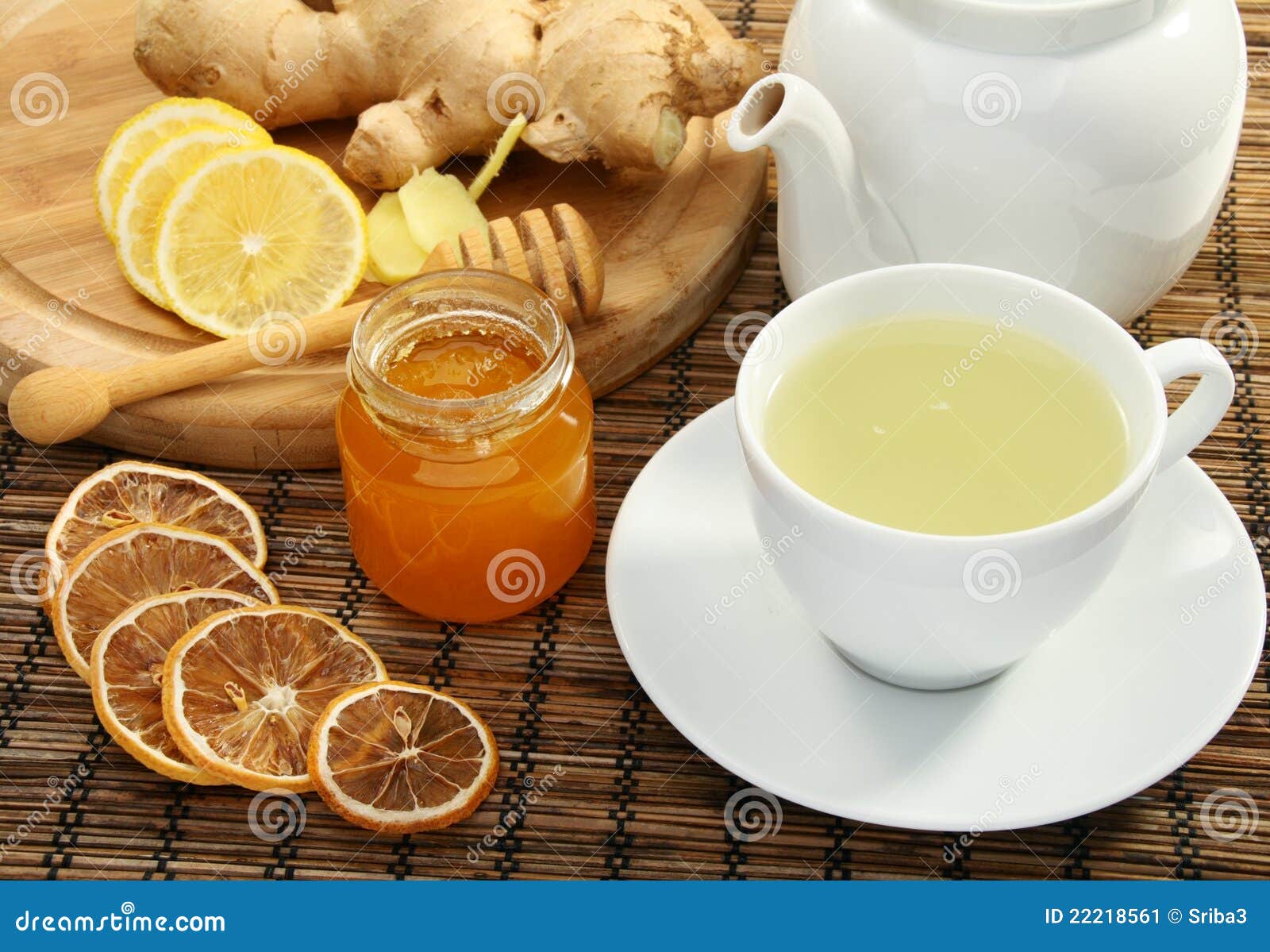 Ginger Tea with Honey and Lemon. Stock Image Image of prophylaxy
