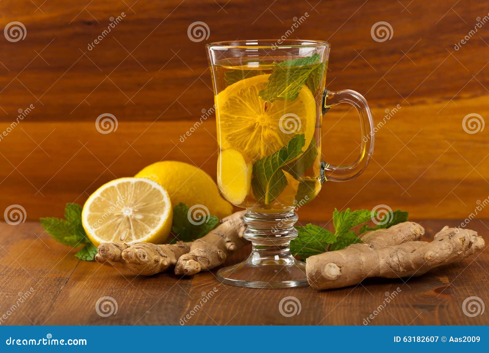 Ginger tea stock image. Image of leaves, nature, lime 63182607
