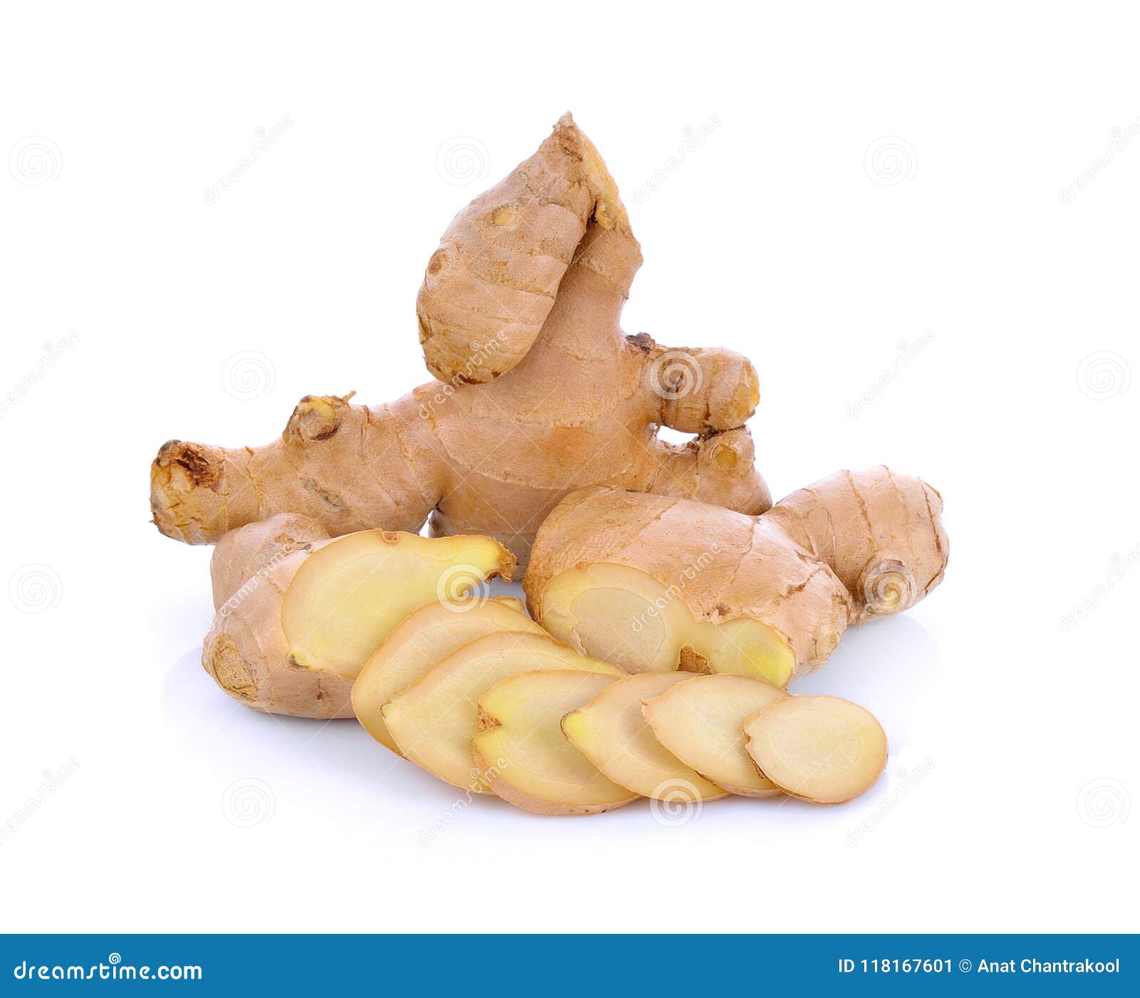 Ginger on white background stock image. Image of white 118167601