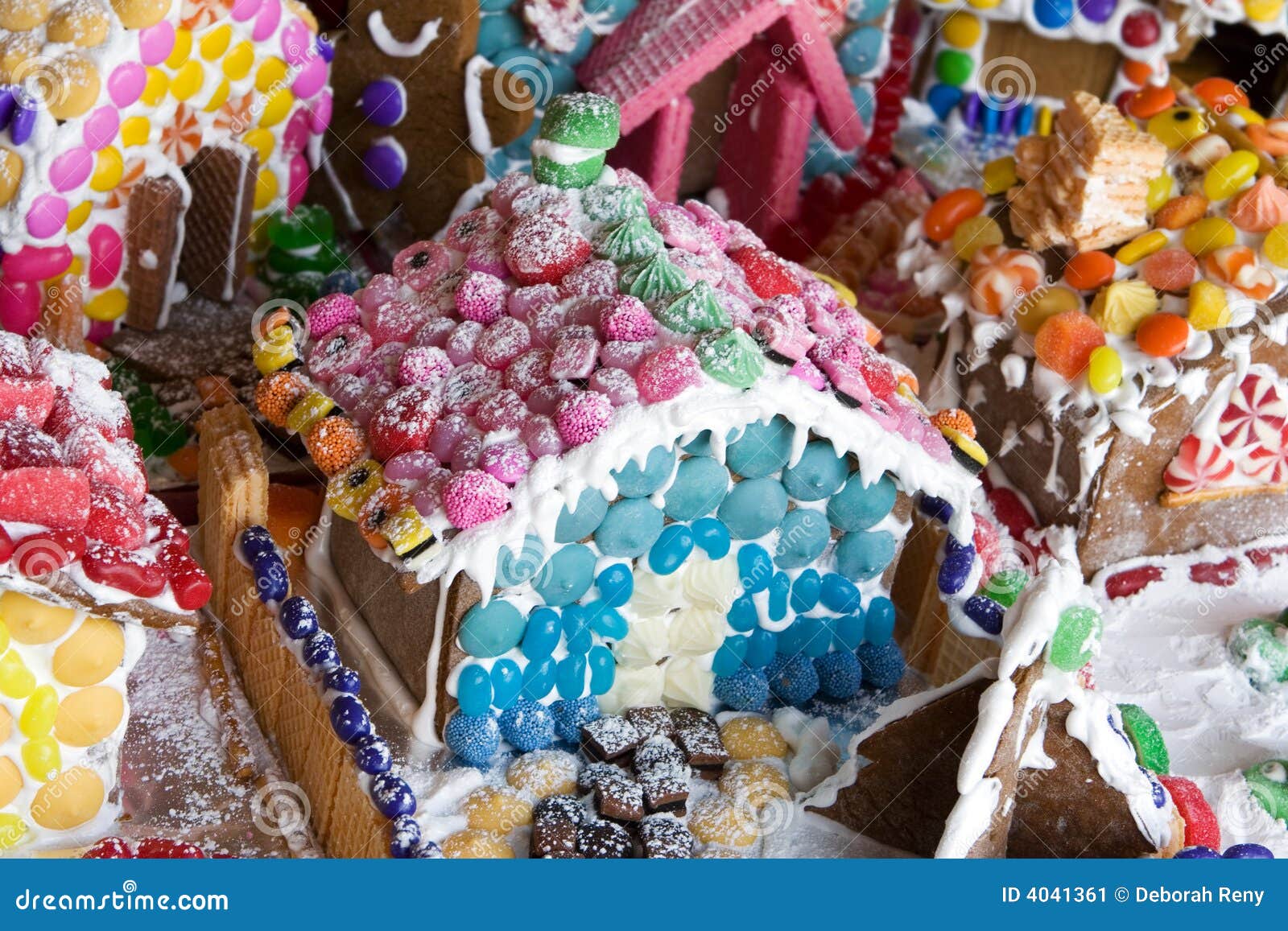 Gingerbread candyland stock image. Image of christmas 4041361