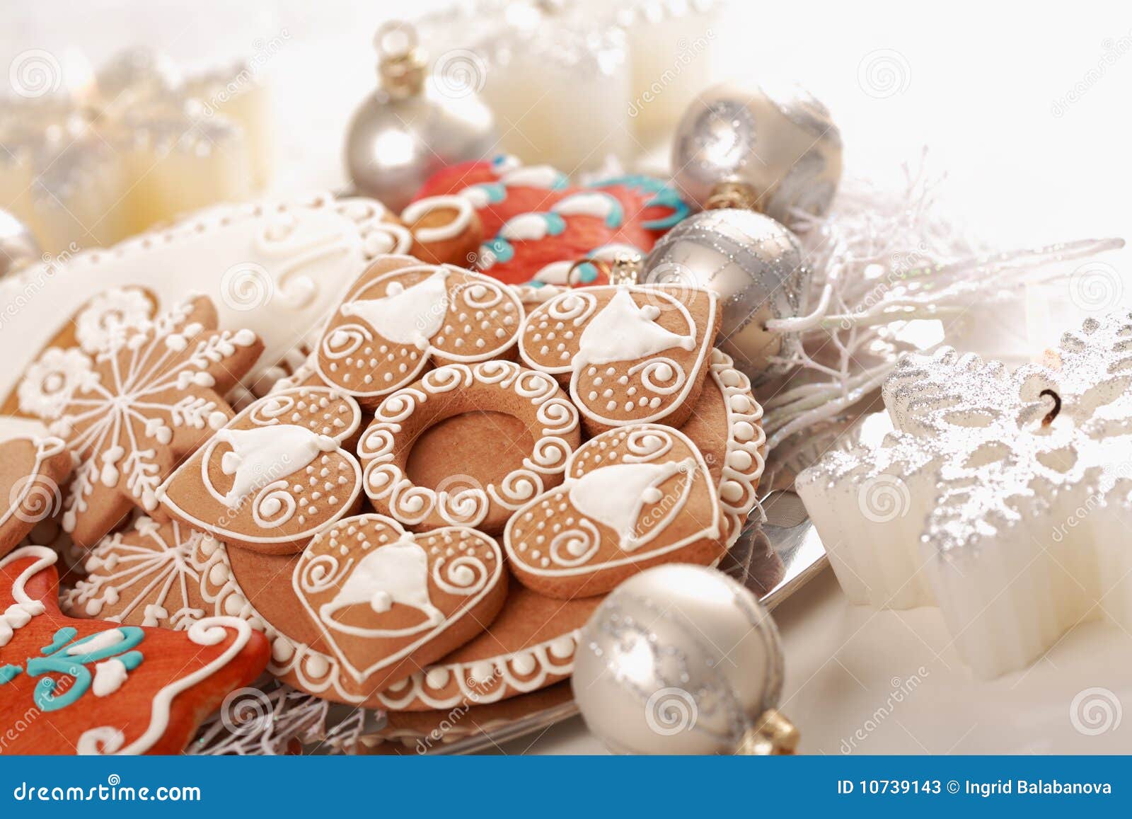 Gingerbread for Christmas stock image. Image of decoration - 10739143