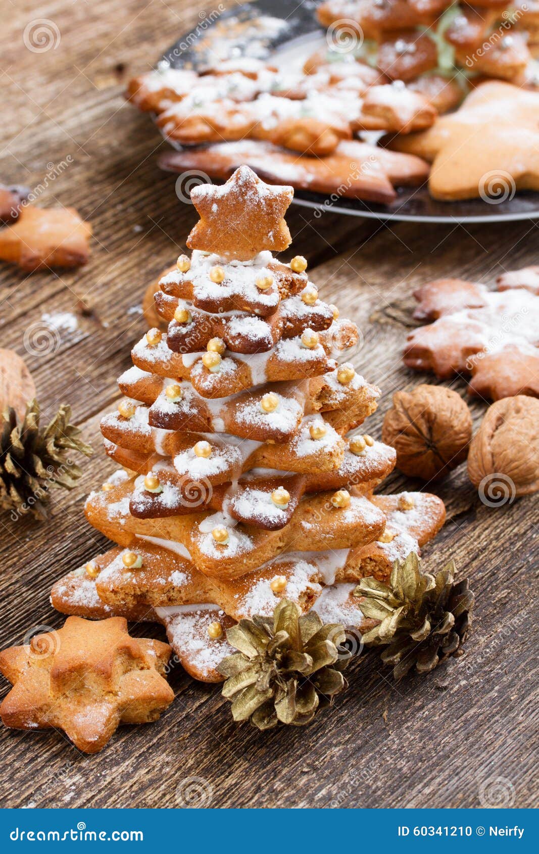 Gingerbread christmas tree stock photo. Image of cake 60341210