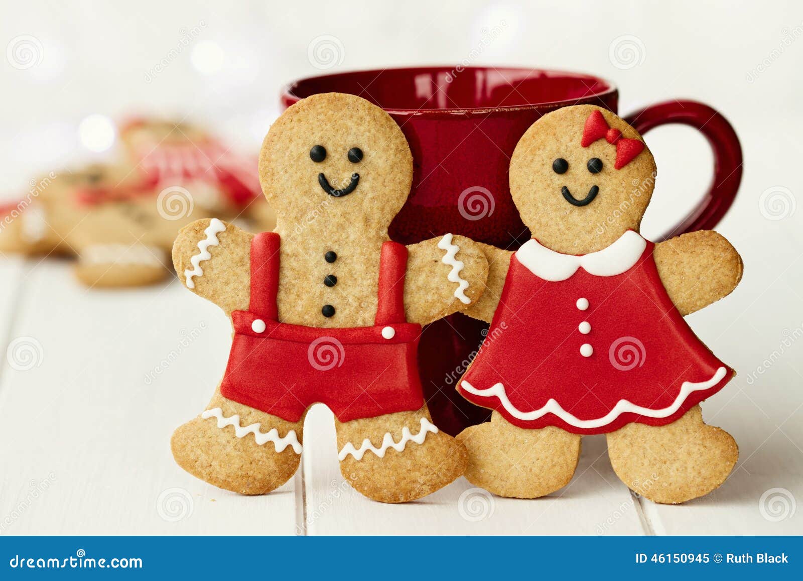 Gingerbread Couple Stock Photo Image 46150945