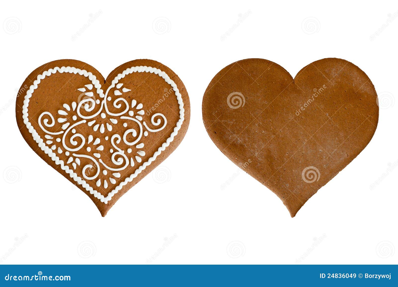 Christmas Gingerbread Hearts