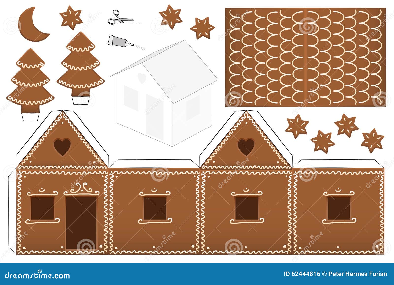 gingerbread-house-paper-model-stock-vector-illustration-of-decoration