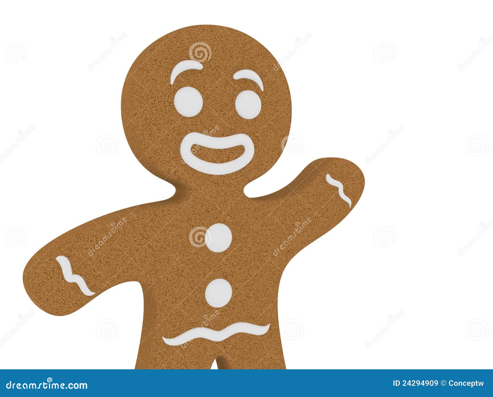 Gingerbread man stock illustration. Illustration of eyes - 24294909