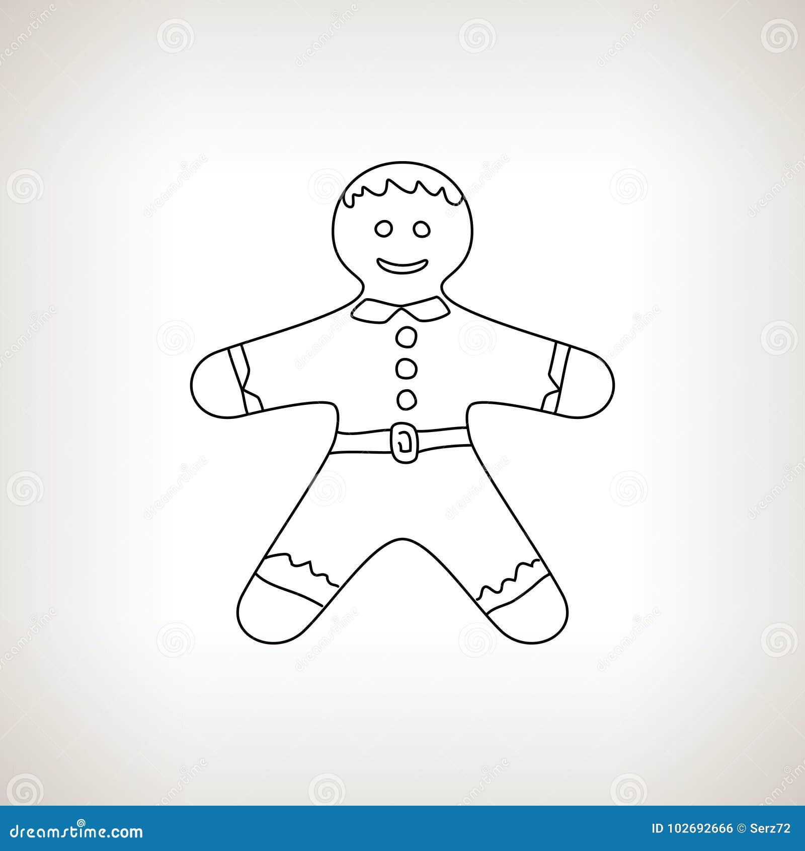 How To Draw a Gingerbread Man Easy Step-By-Step Tutorial