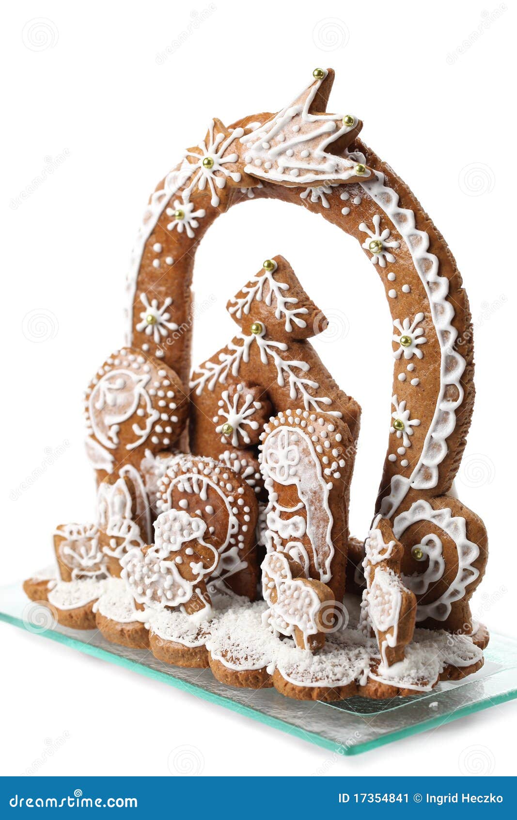Gingerbread Nativity Scene Isolated Stock Image Image of season, nativity 17354841