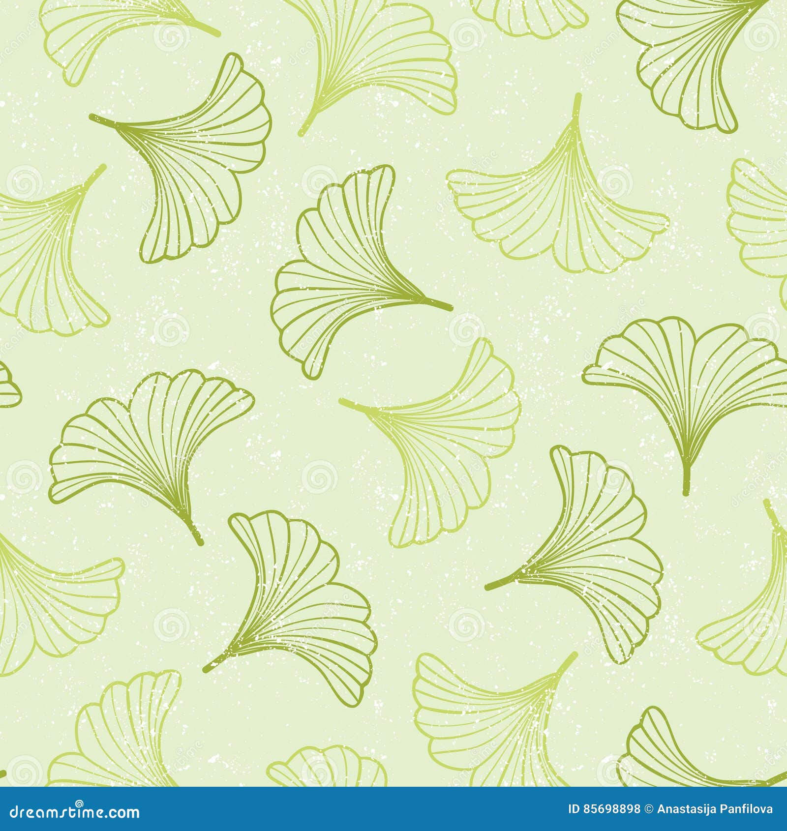 Ginkgo seamless pattern. stock vector. Illustration of herbal 85698898