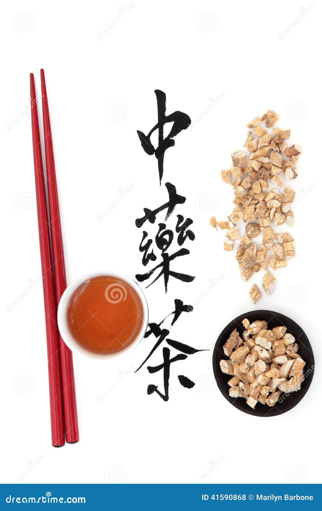 Ginseng Herbal Tea stock photo. Image of healthcare, background 41590868