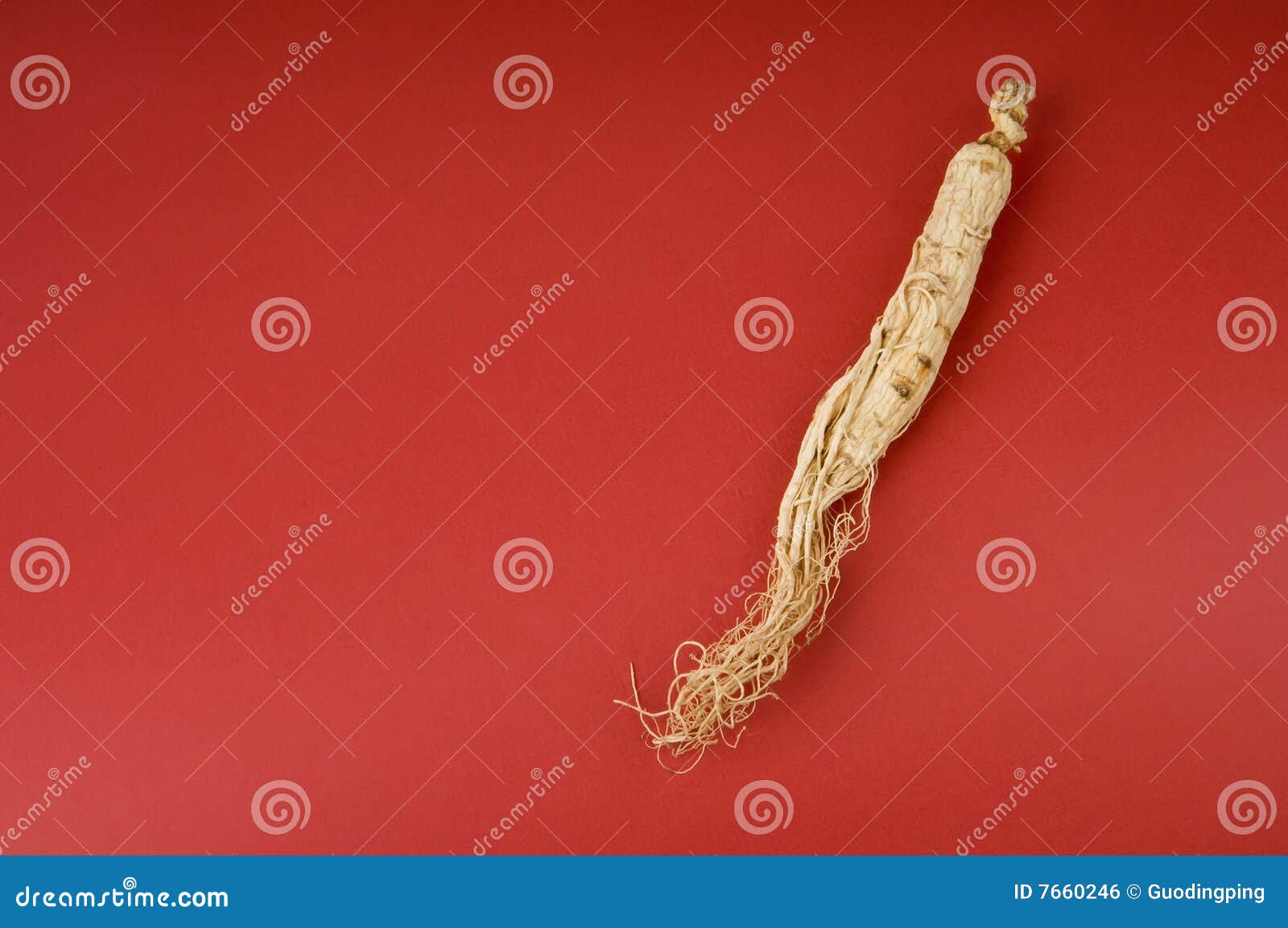 ginseng on red
