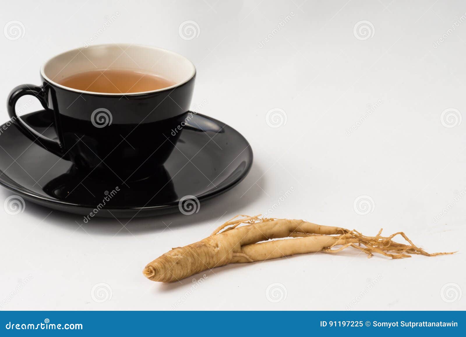 Ginseng Tea Chinese Medicine Herb Stock Image Image of healthy