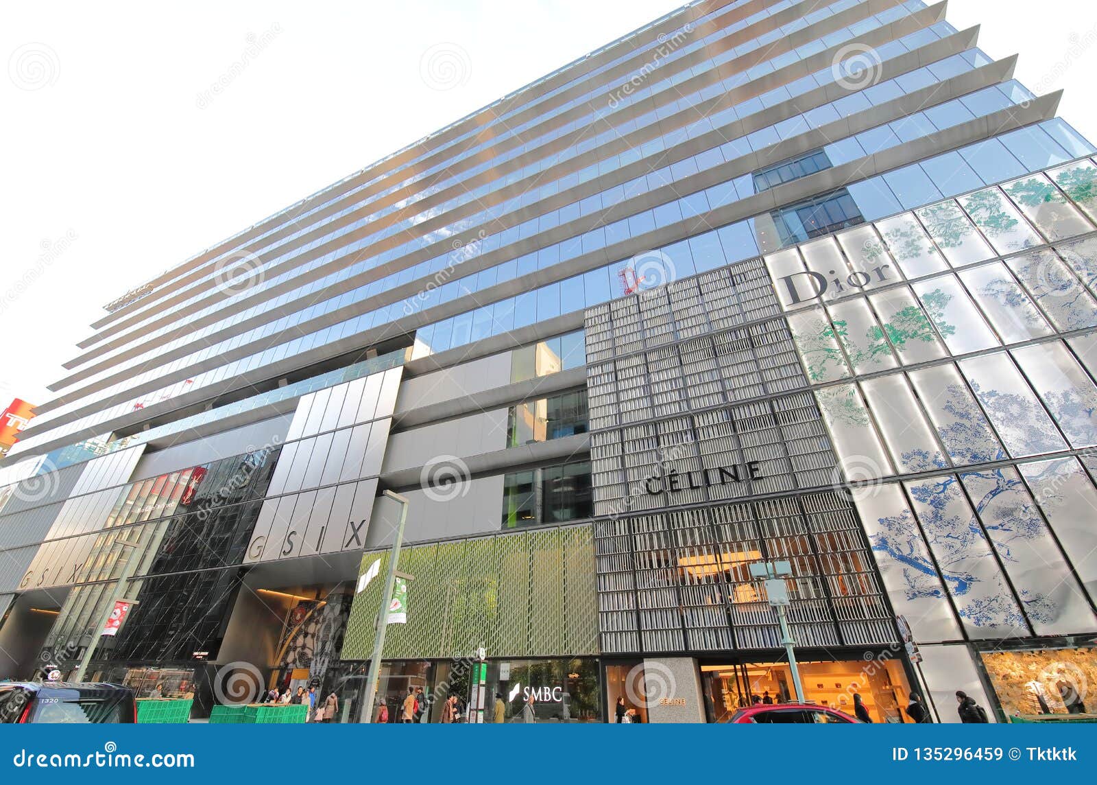 Ginza Cityscape Shopping Street Tokyo Japan Editorial Stock Image ...