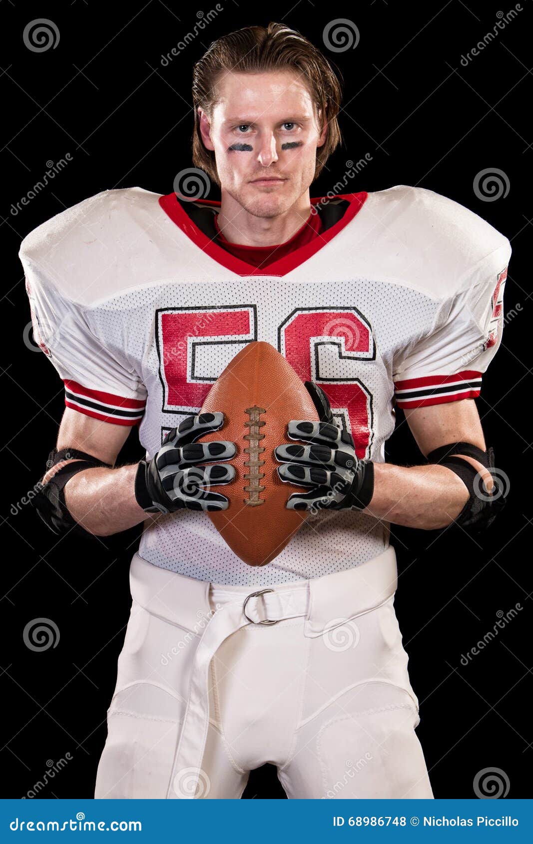 Giocatore Di Football Americano Fotografia Stock Immagine di calcio