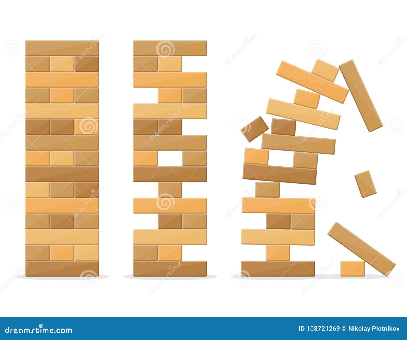 Giochi Della Torre Per I Bambini E Gli Adulti Su Fondo Bianco Giocattolo Di  Legno Di Puzzle Di Rischio Dell'equilibrio Della Pila Illustrazione  Vettoriale - Illustrazione di divertimento, mano: 108721269