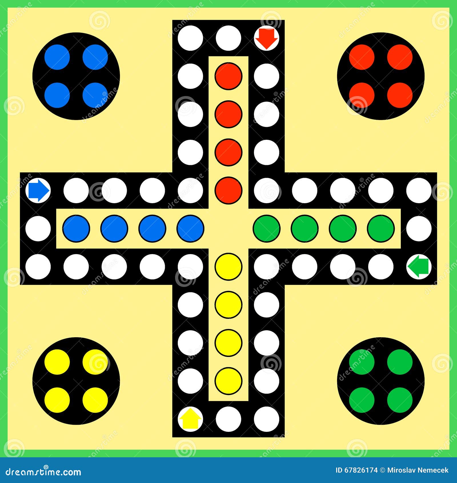 Gioco Da Tavolo Di Ludo Illustrazione Vettoriale Illustrazione Di gioco-da-tavolo-di-ludo-illustrazione-vettoriale-illustrazione-di