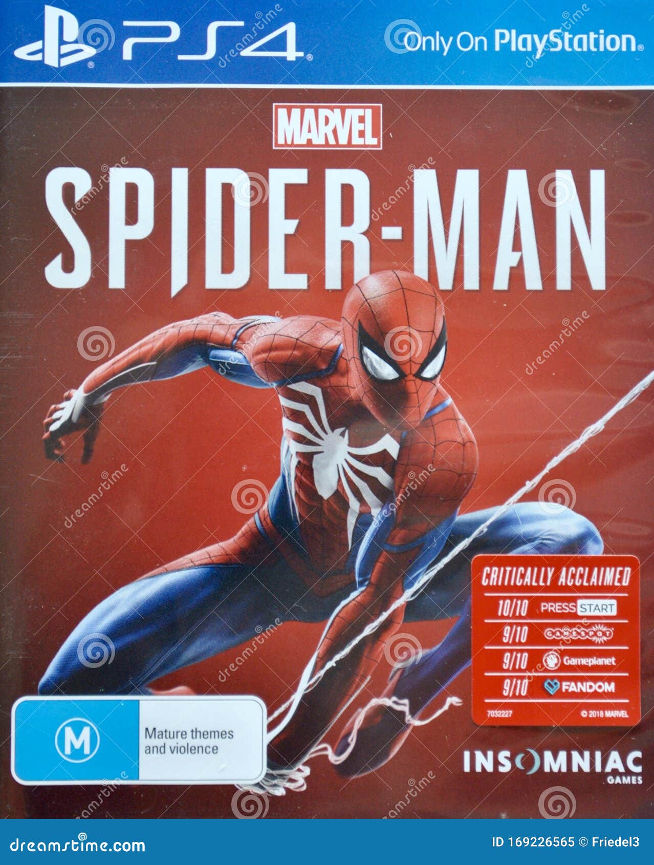 Gioco Di Marvel Spider-Man PS4 PlayStation Immagine Editoriale - Immagine  di stupore, copertura: 169226565