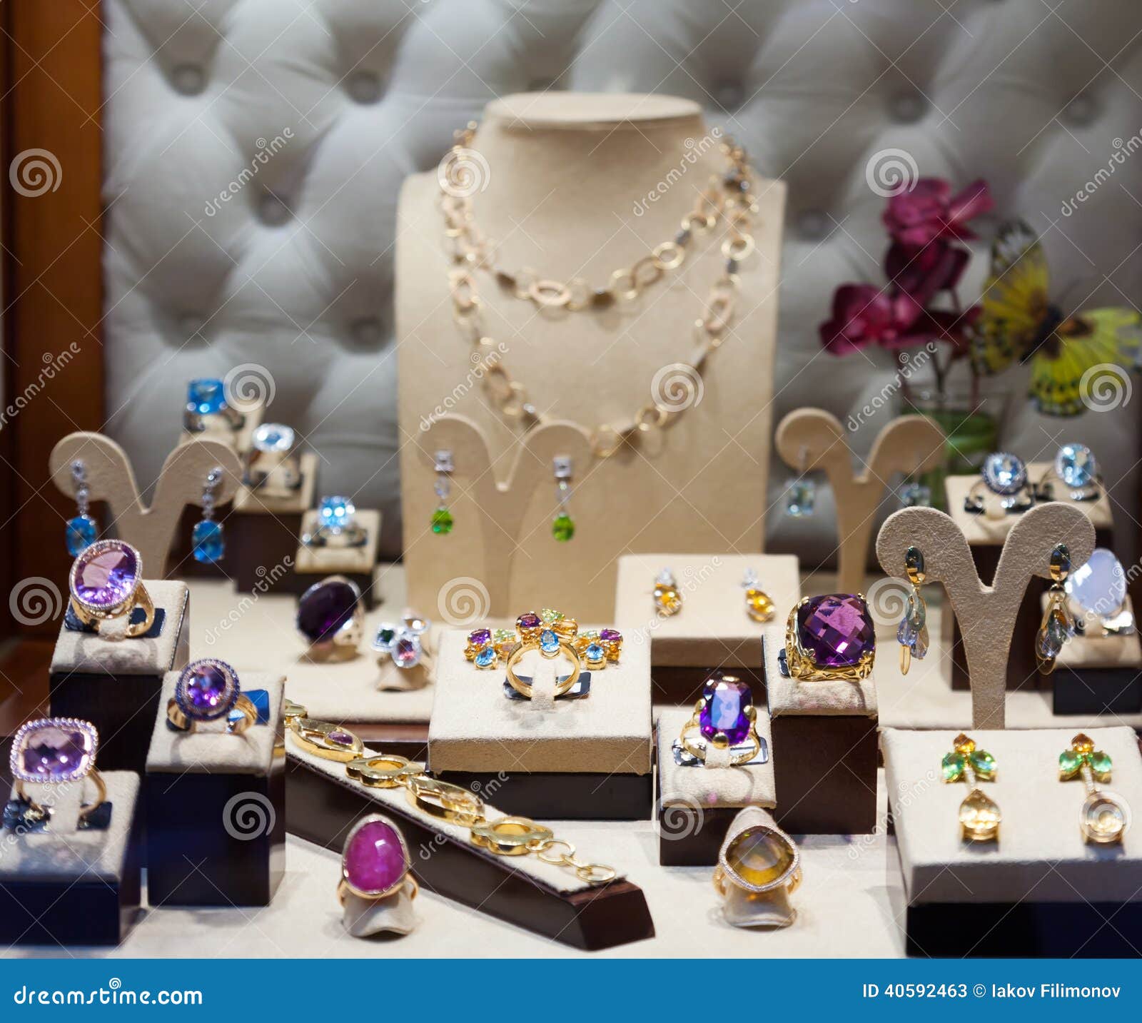 Vetrina Per Gioielli In Metallo E Microfibra Nero Stelo 90-17 · Astucci E Shopper - Foto 12