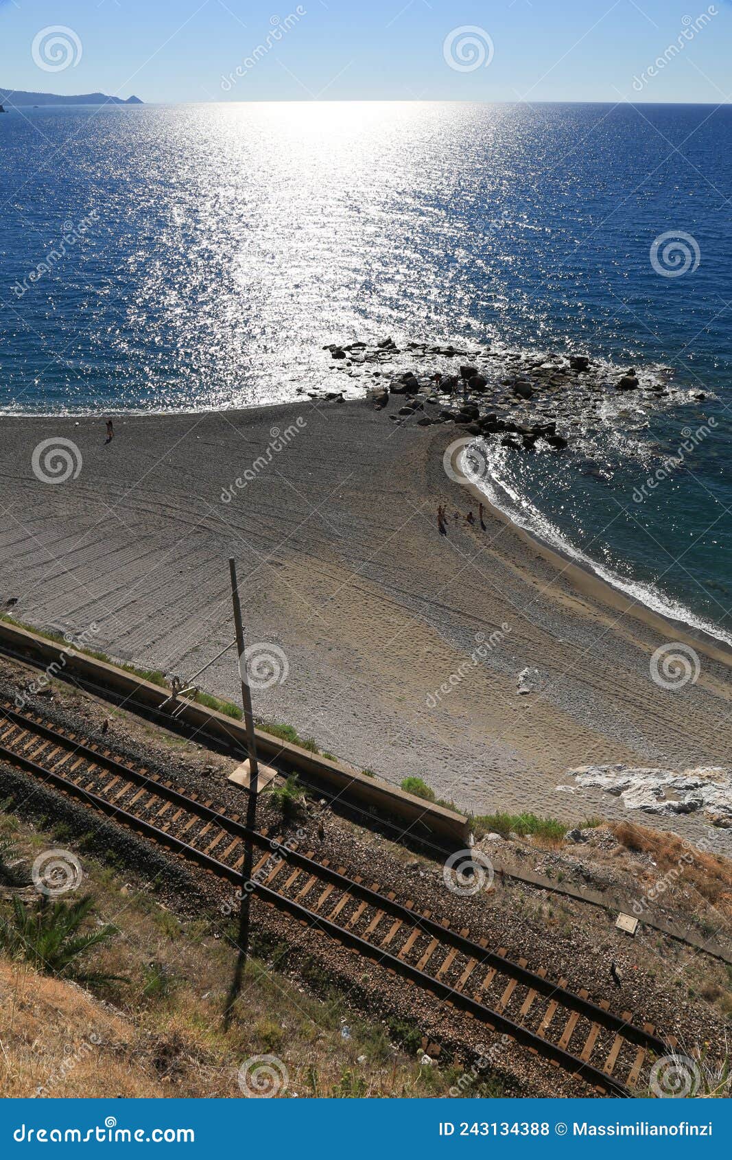 gioiosa marea beach with railway