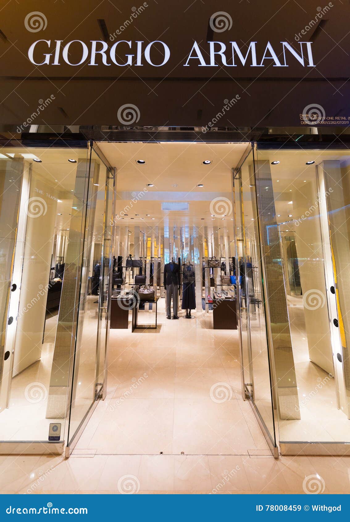 Giorgio Armani Store in Kuala Lumpur Editorial Stock Image - Image of ...
