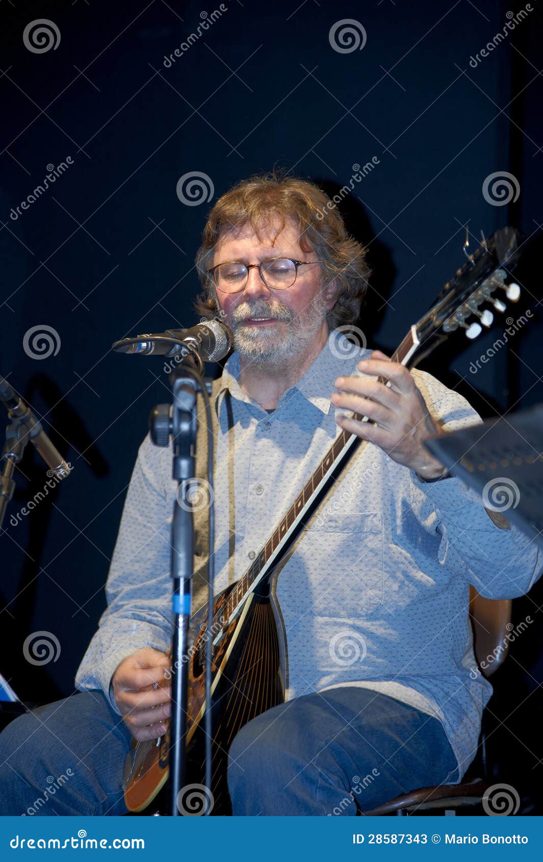 Bouzouki Player At Easter Celebration Heraklion Crete Greece Editorial Photo
