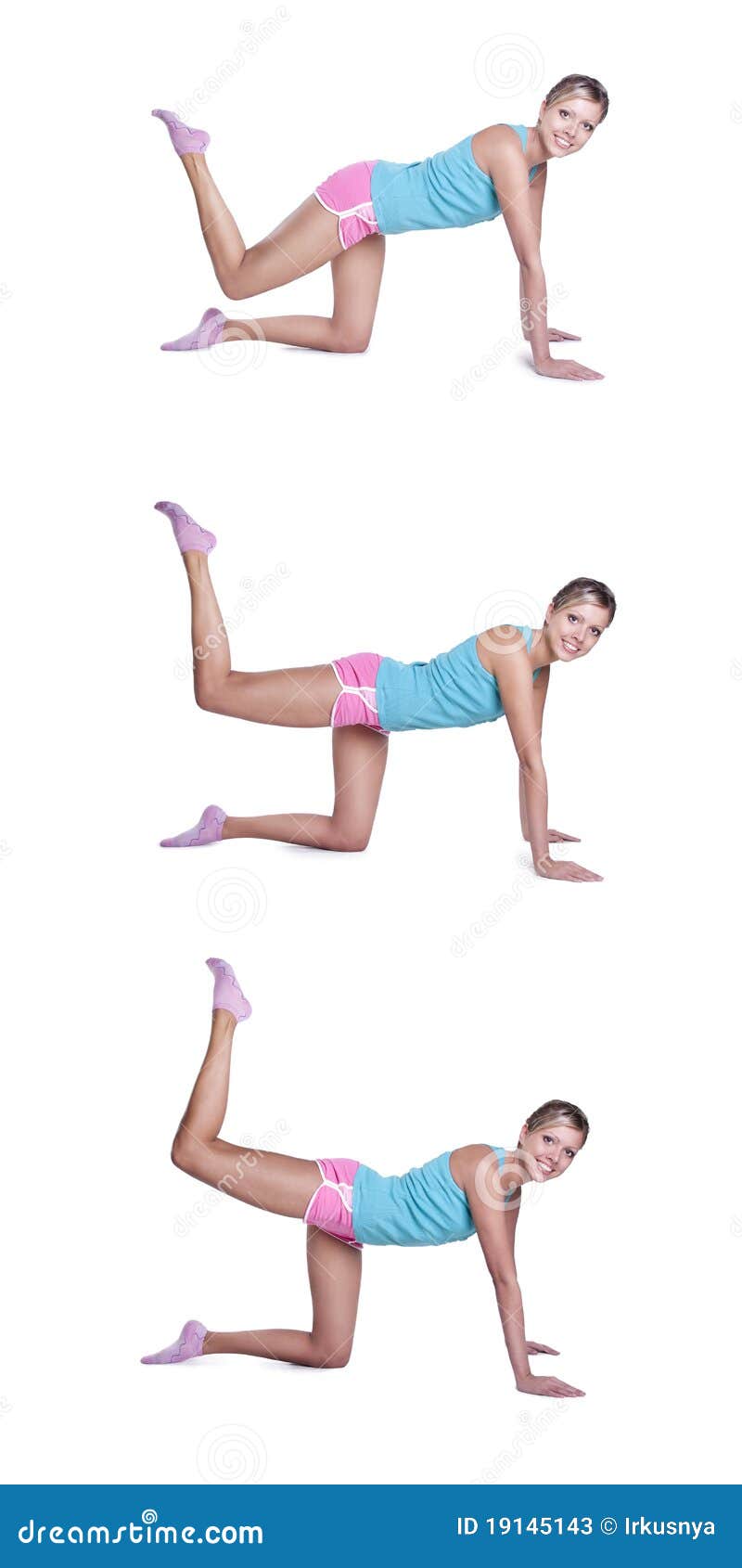 Giovane Donna Che Fa Le Esercitazioni