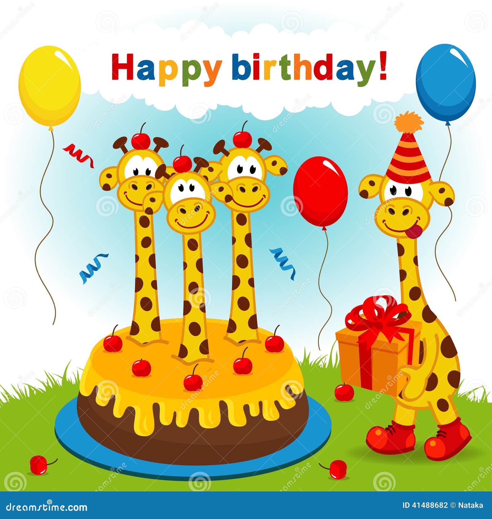 T-shirt Personalizzata - Buon Compleanno Giraffa Per Il - Foto 3