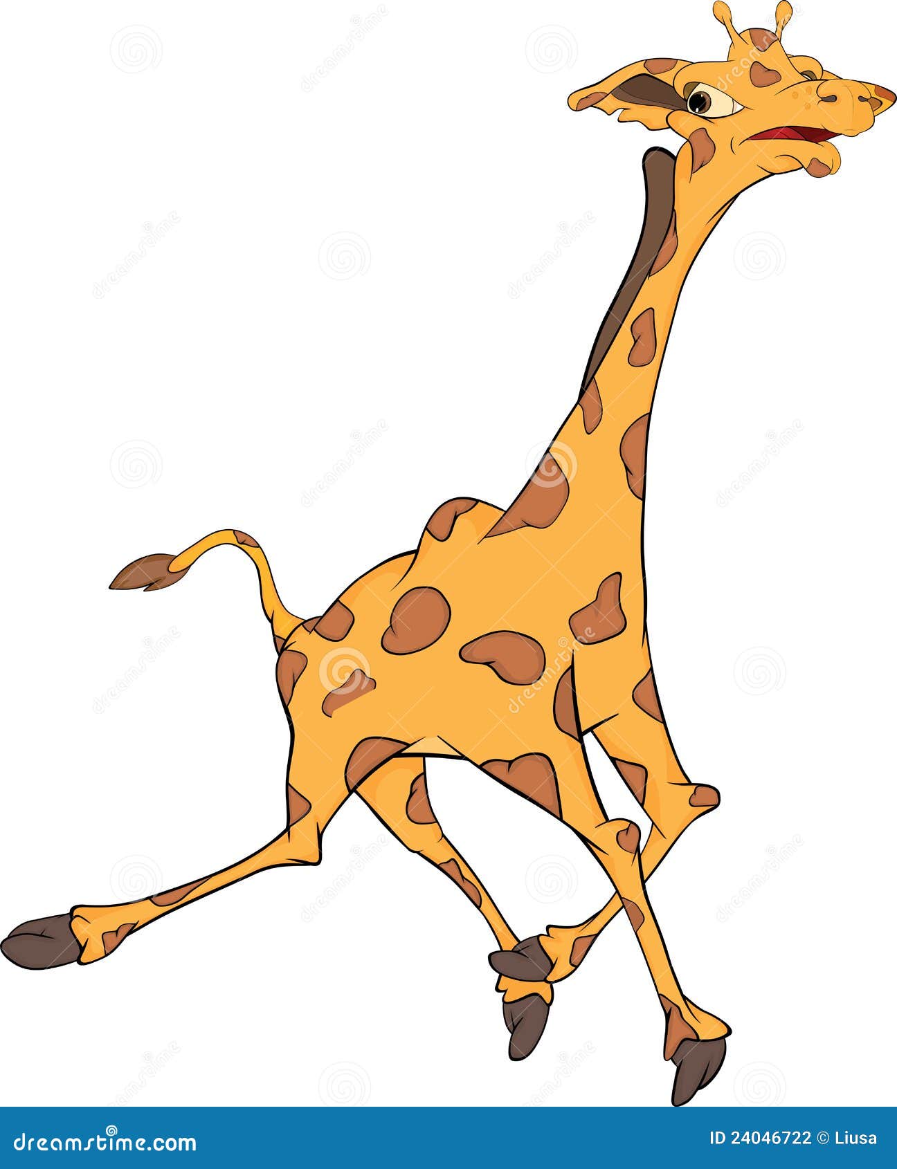 running giraffe clipart jpg