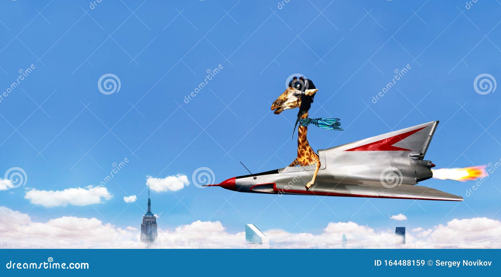 Flying Giraffe Stock Photo | CartoonDealer.com #44169714