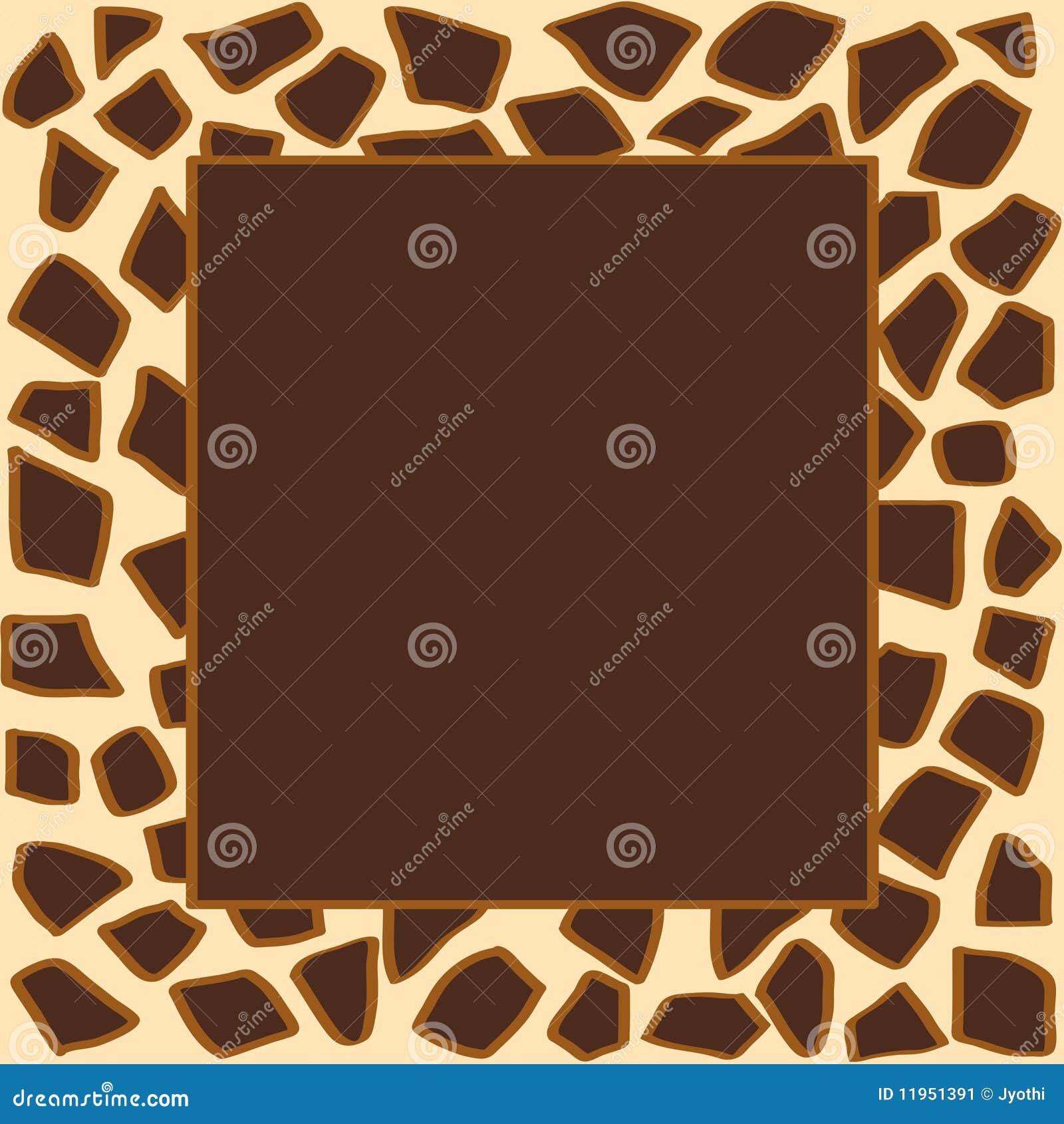 Giraffe frame stock illustration. Illustration of print 11951391