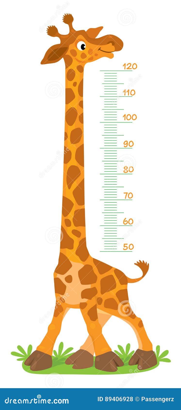 Giraffe Height Measure Growth Chart