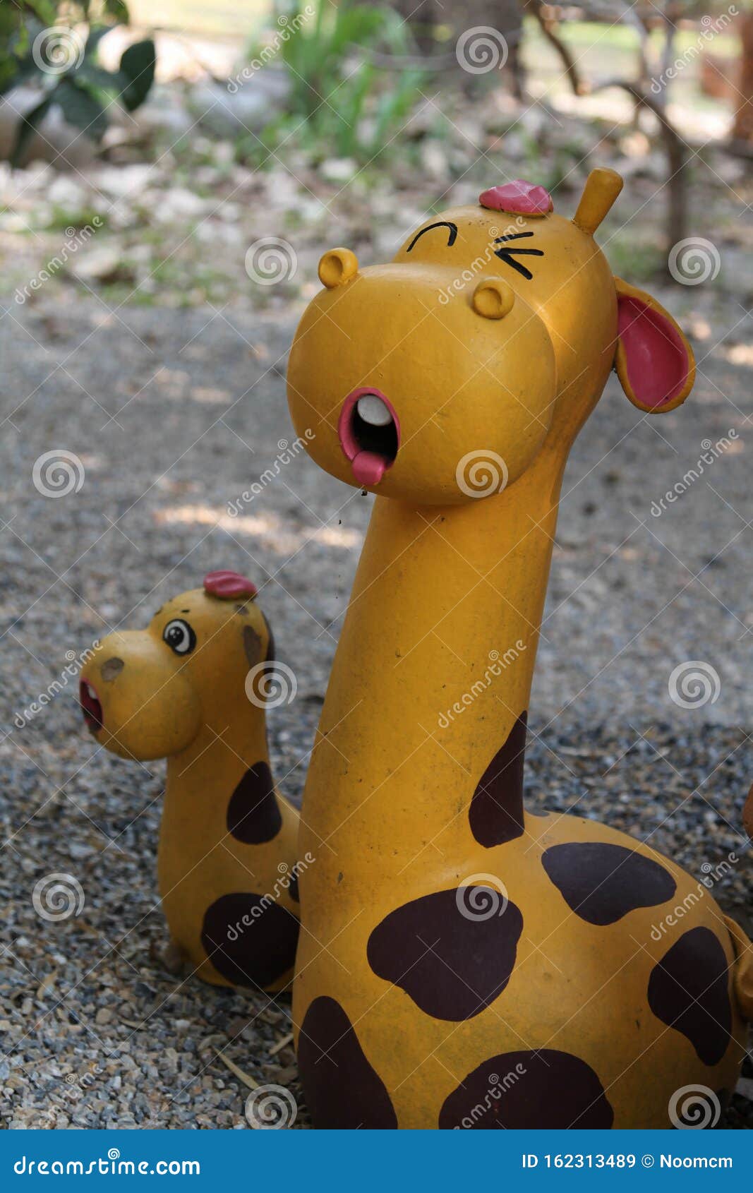 Giraffe Statue on the Stone Floor Stock Image Image of object, design