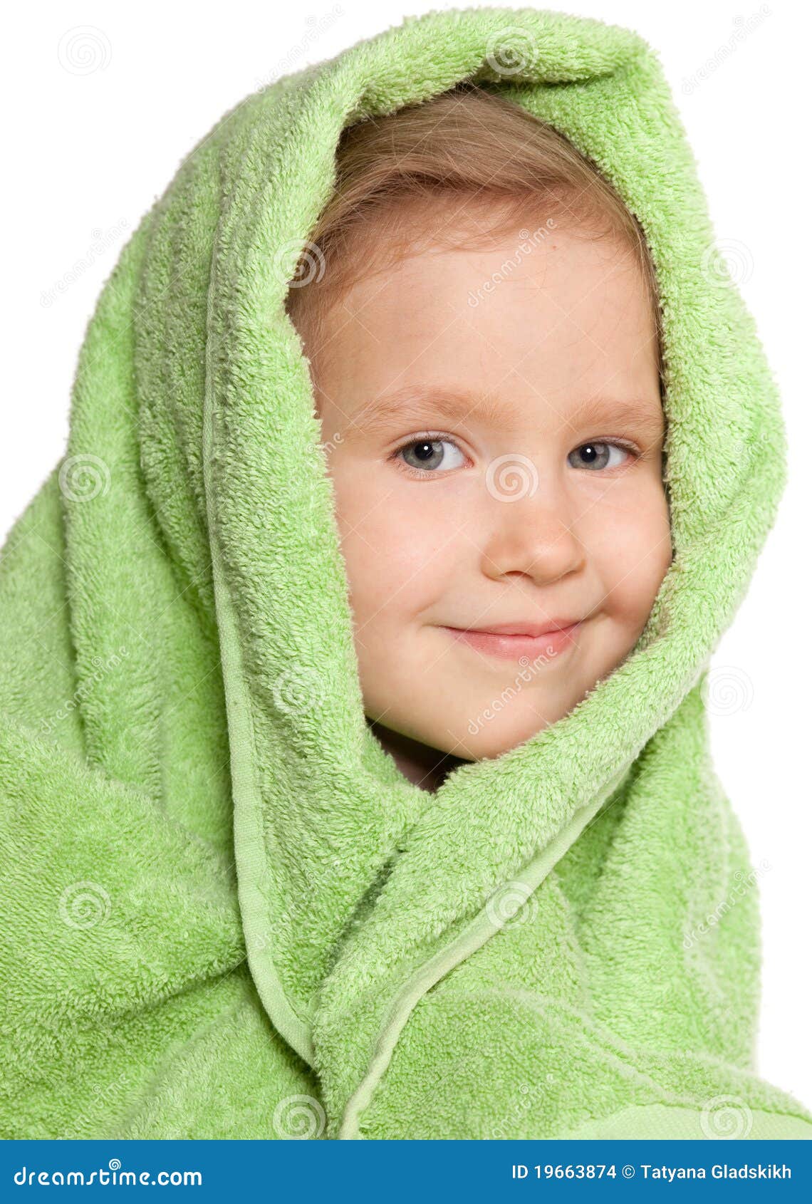 Girl In Bath Towel Stock Images - Image: 19663874