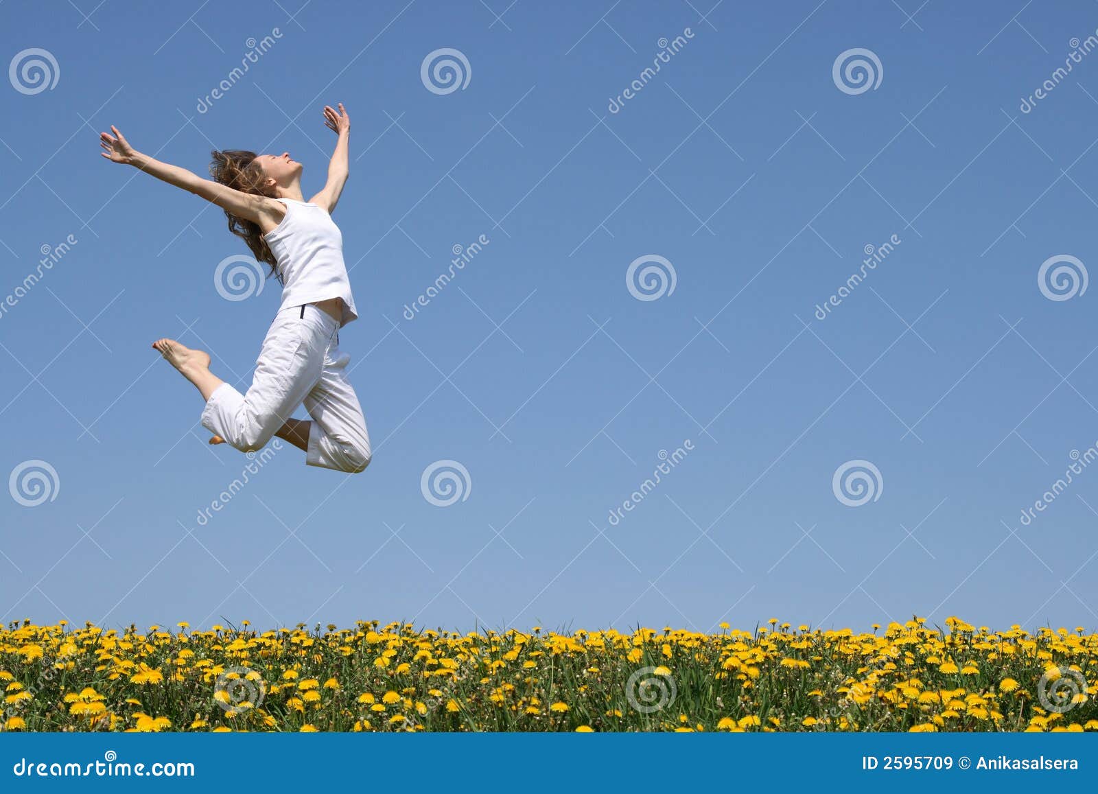 girl in a beautiful jump
