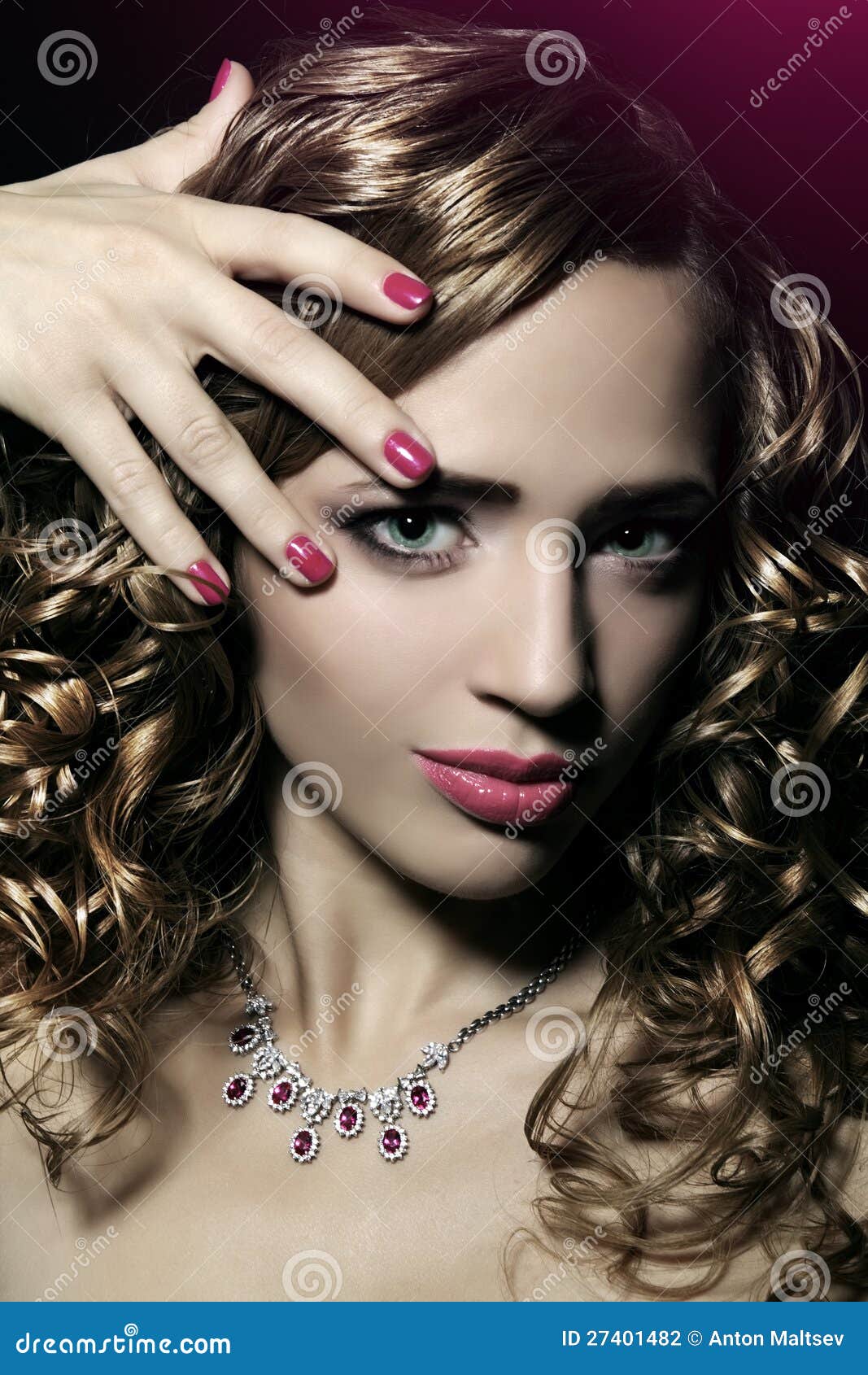Girl with beautiful makeup stock photo. Image of cute 27401482