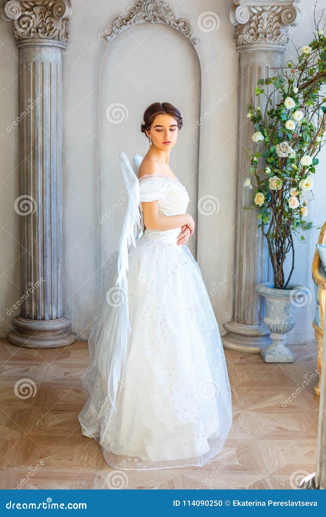 hyperrealistic Mexican angelic bride on Craiyon