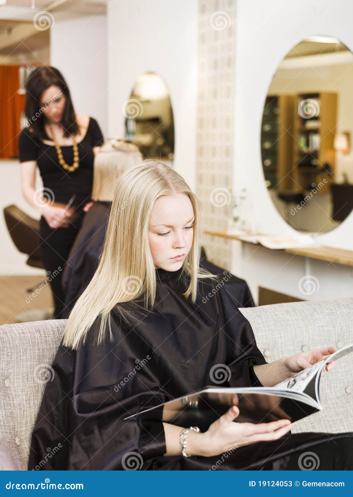 Girl in the Beauty Spa stock image. Image of hair, copy 19124053